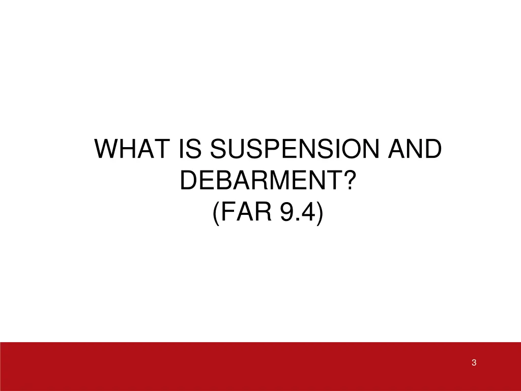 what is suspension and debarment far 9 4