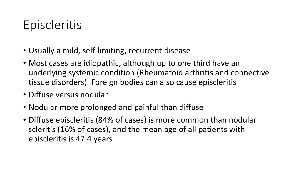 episcleritis