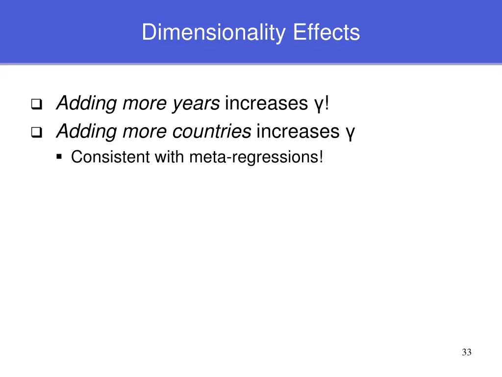 dimensionality effects