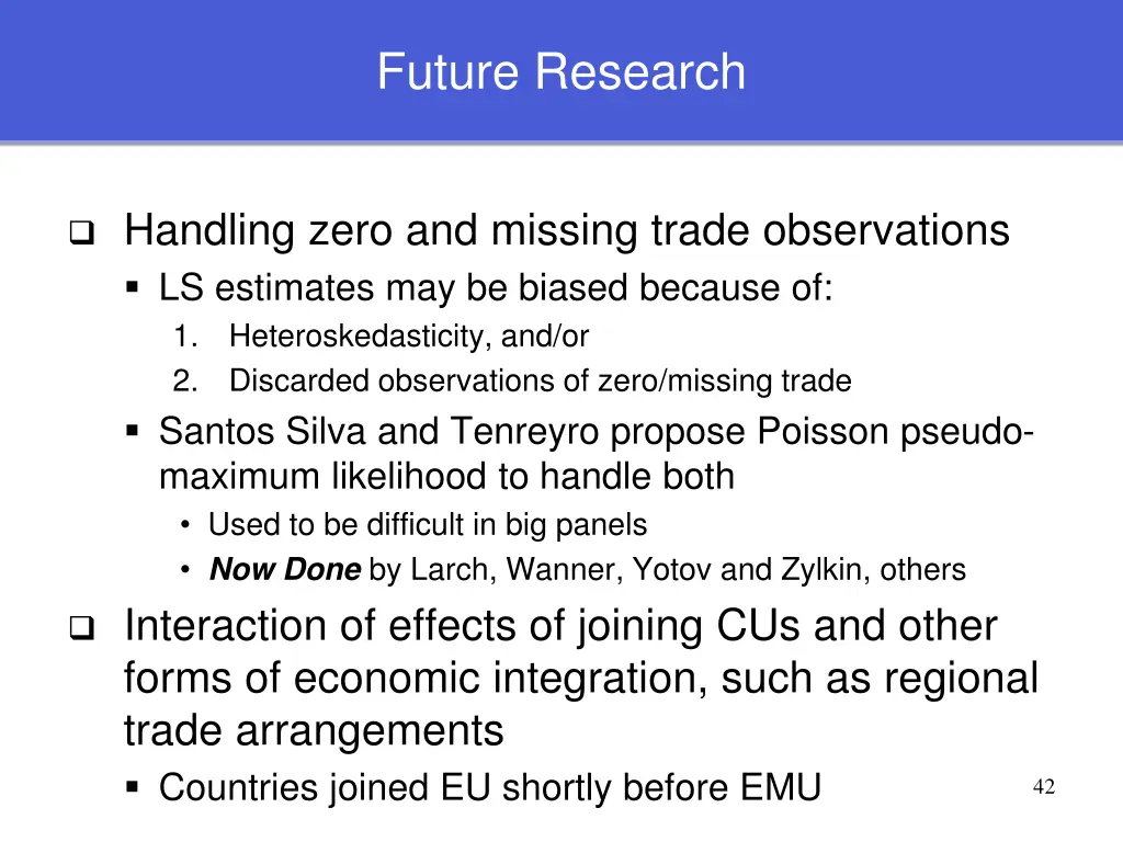 future research