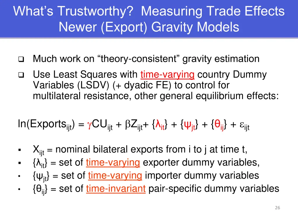 what s trustworthy measuring trade effects newer