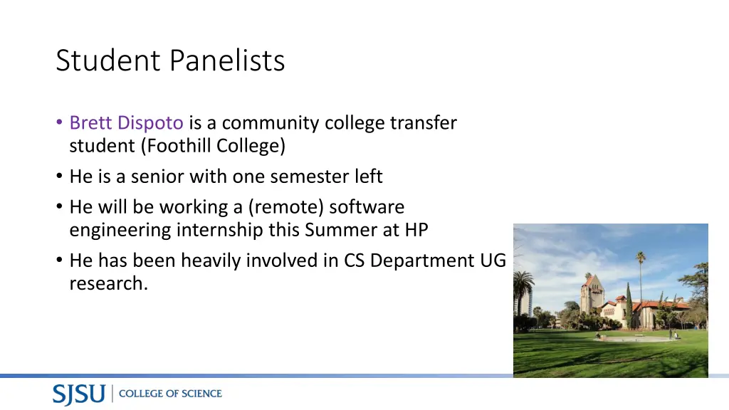 student panelists 1