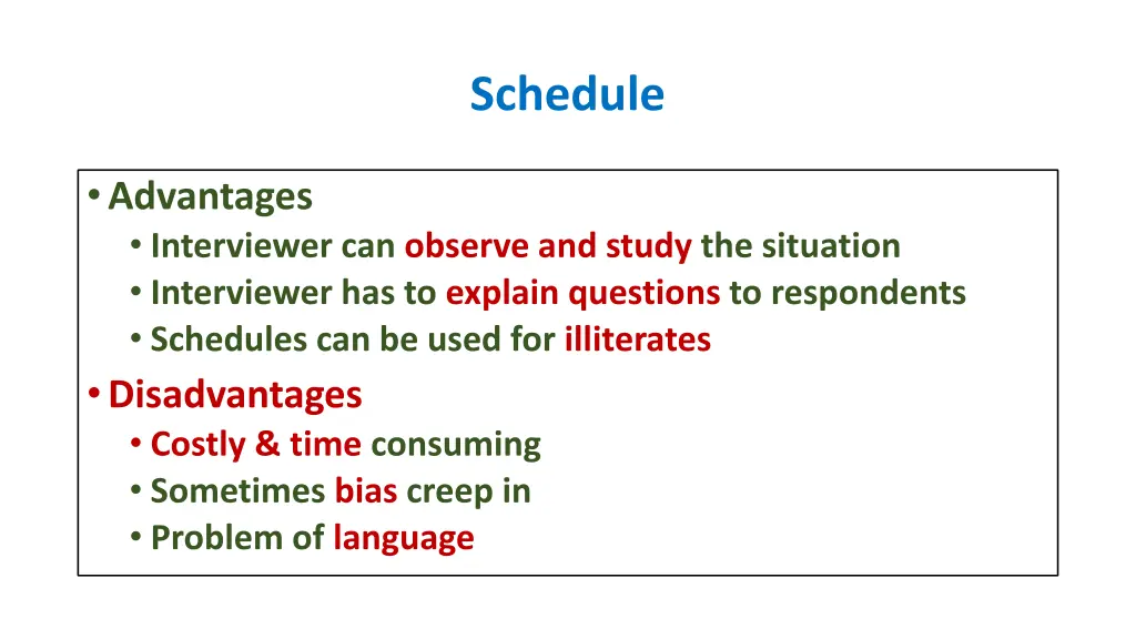 schedule 1