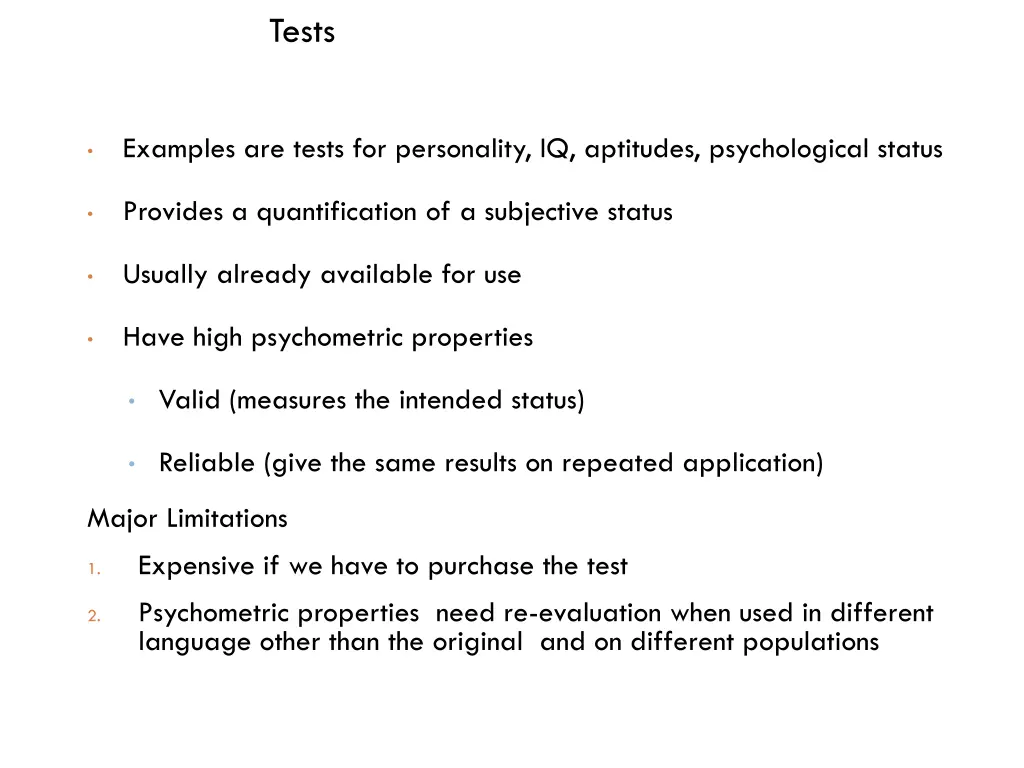 tests