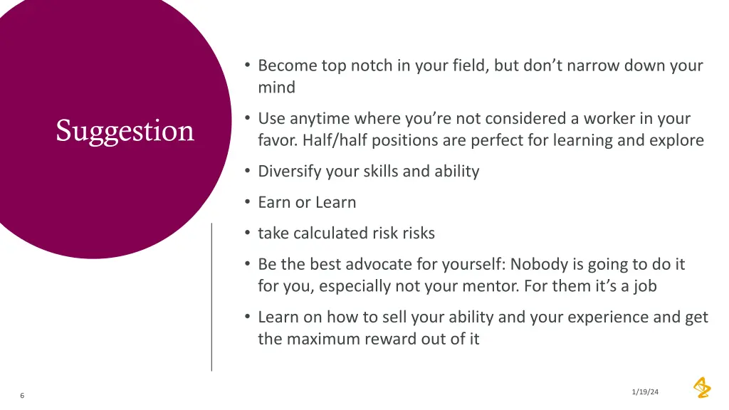 become top notch in your field but don t narrow