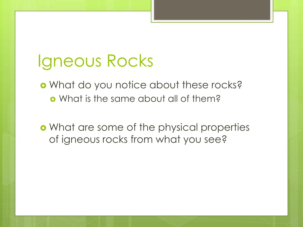 igneous rocks 1