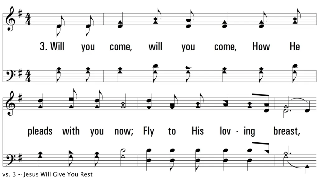 vs 3 jesus will give you rest