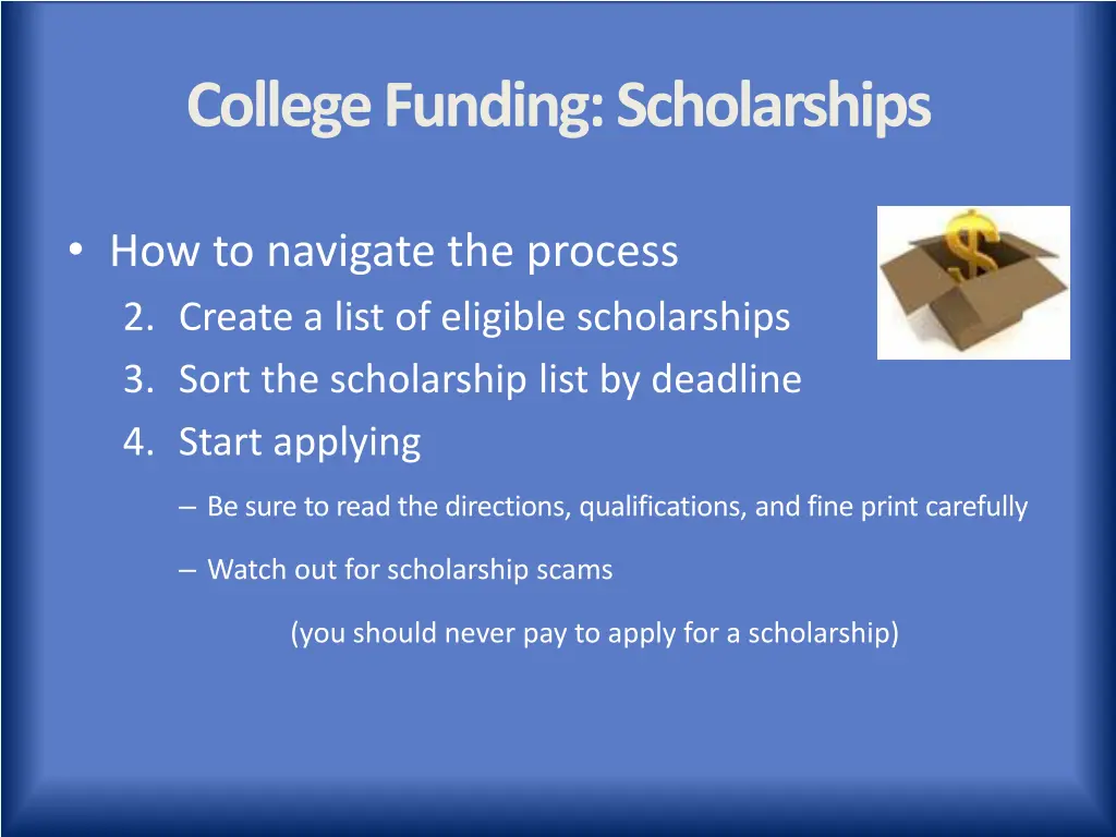 college funding scholarships 11