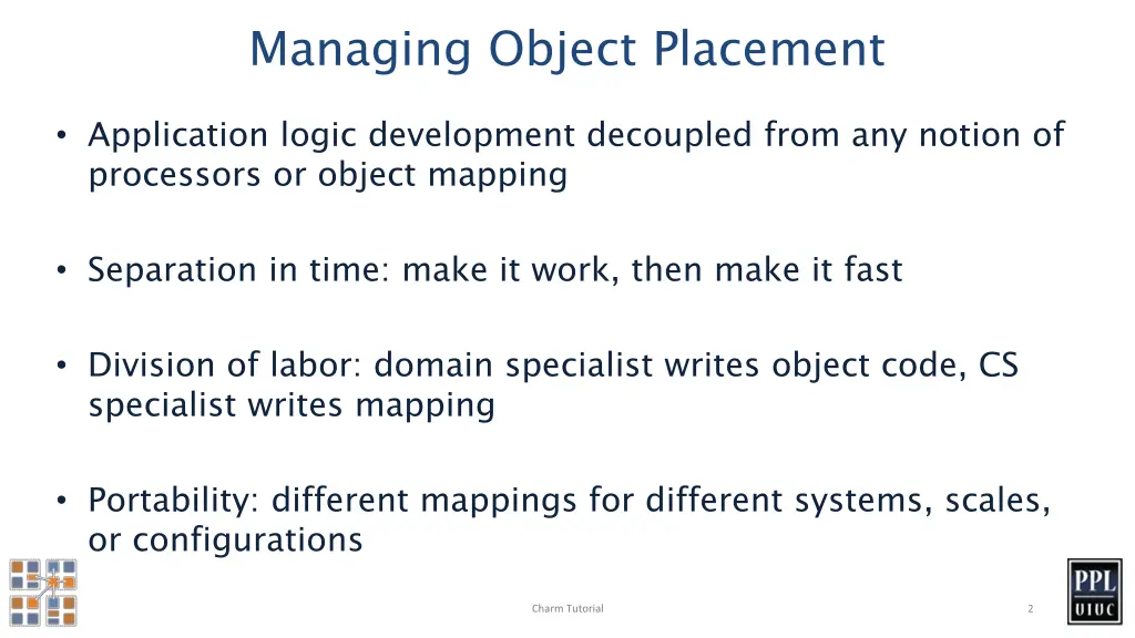 managing object placement 1