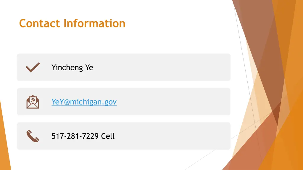 contact information