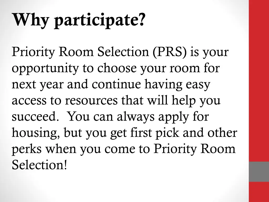 why participate