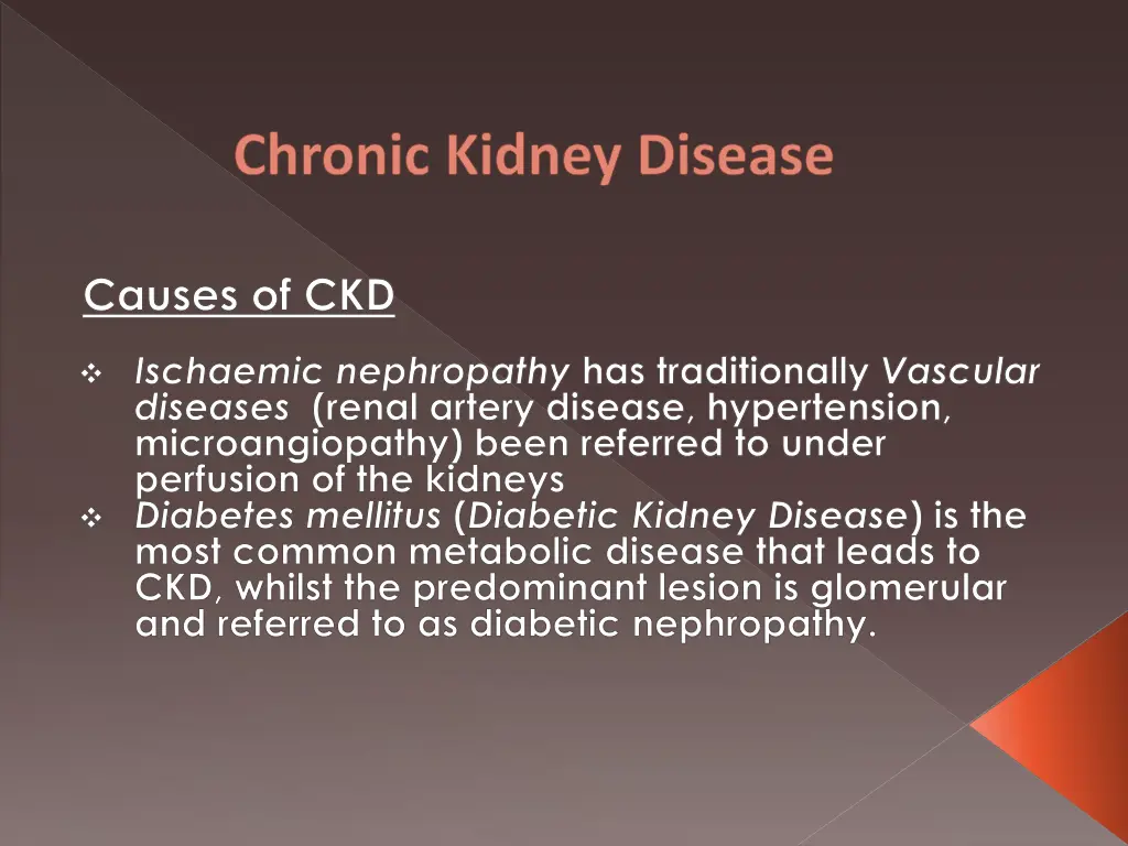 chronic kidney disease 18