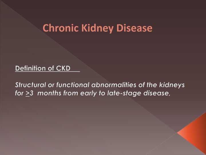 chronic kidney disease
