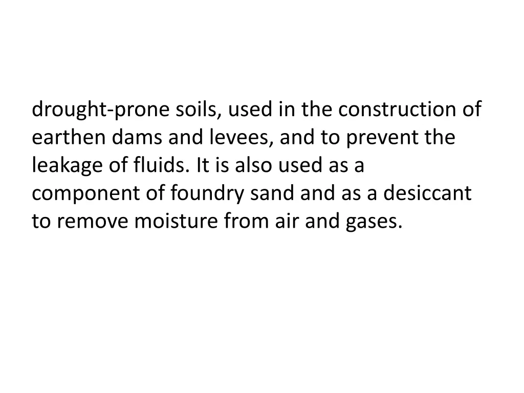 drought prone soils used in the construction