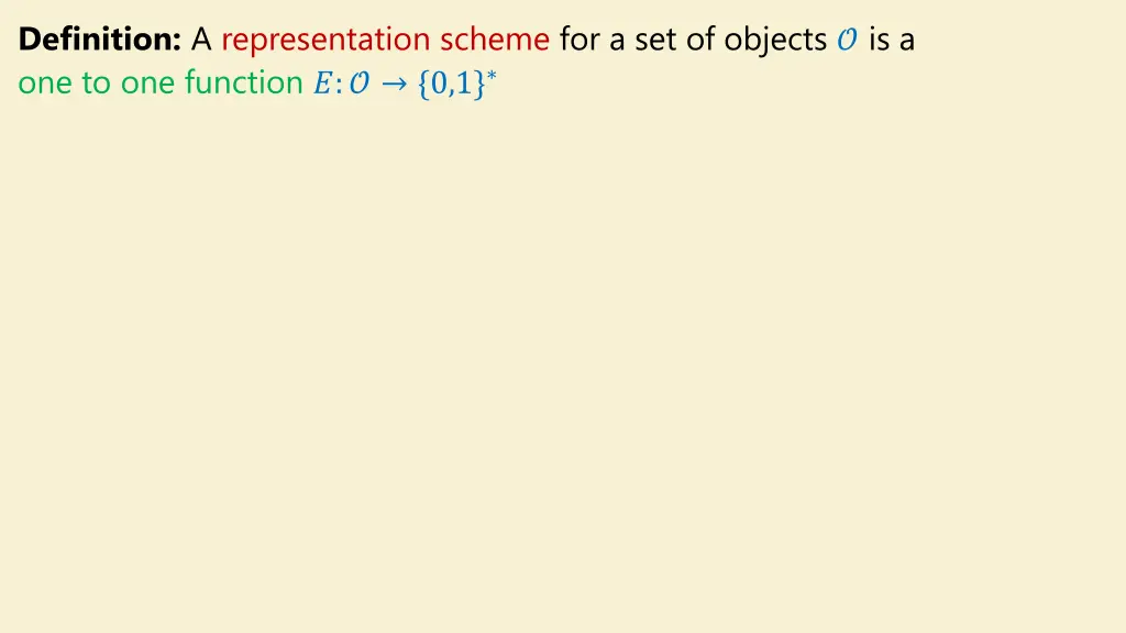 definition a representation scheme