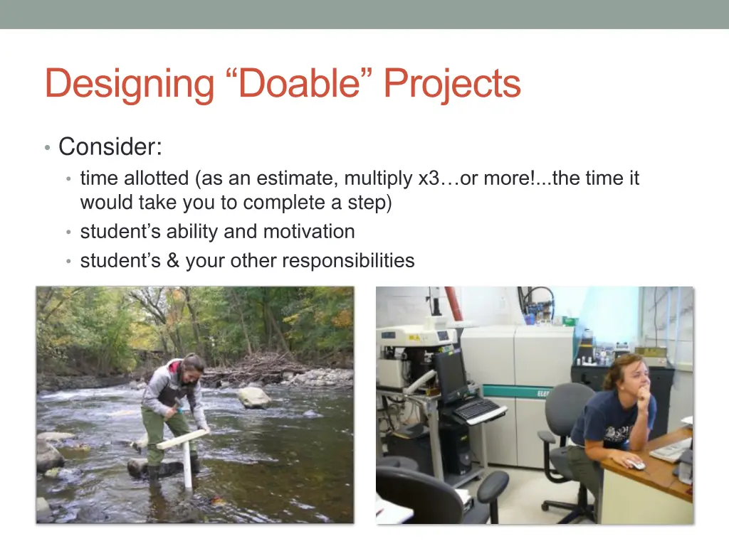 designing doable projects
