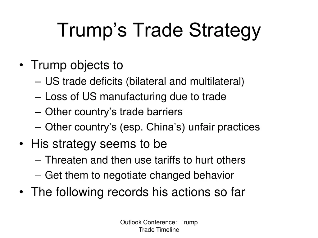 trump s trade strategy