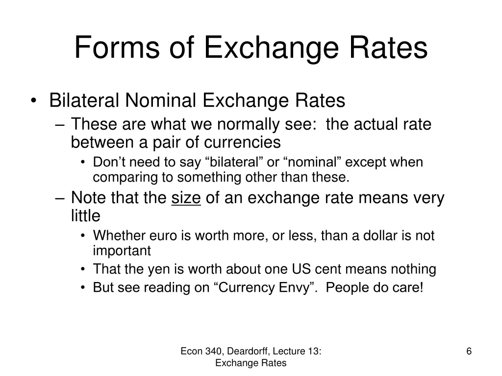 forms of exchange rates 3