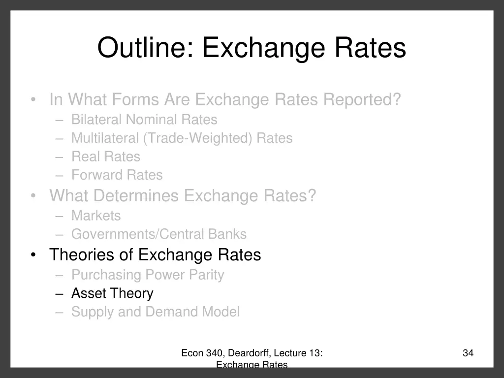 outline exchange rates 6