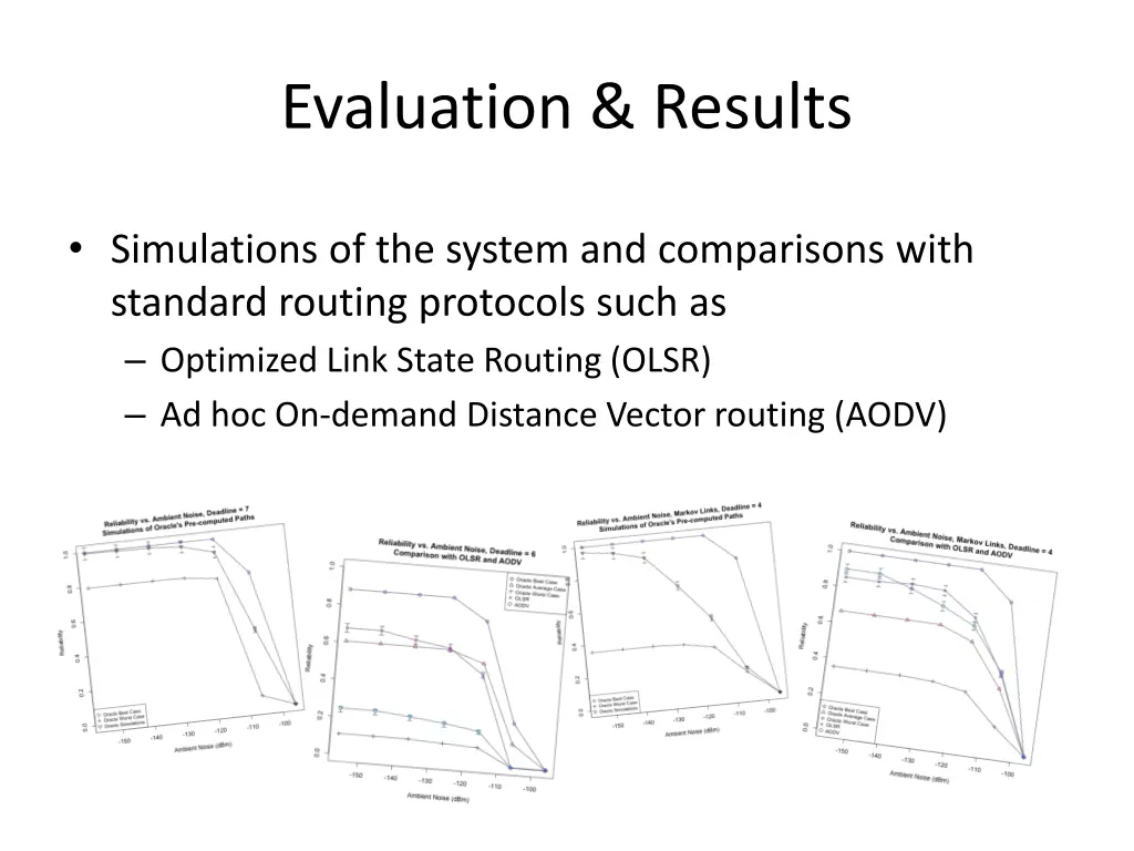 evaluation results