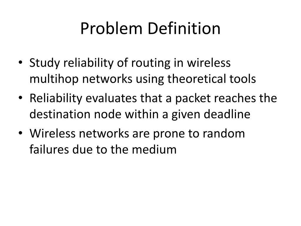 problem definition