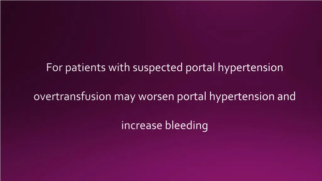 for patients with suspected portal hypertension