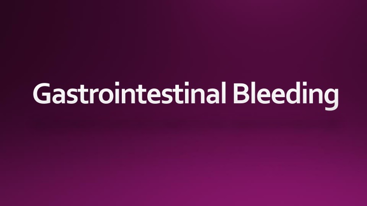 gastrointestinal bleeding