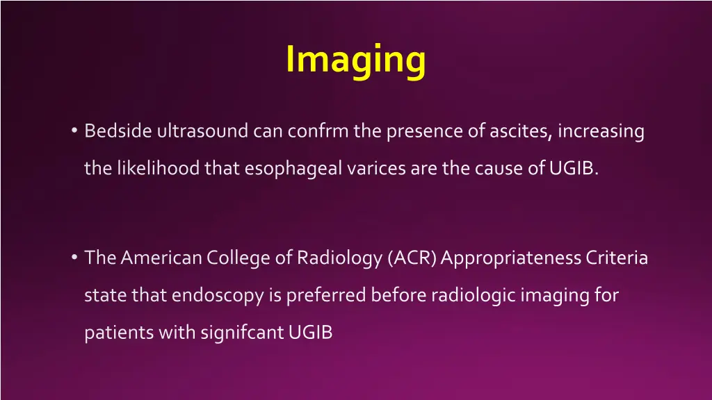 imaging