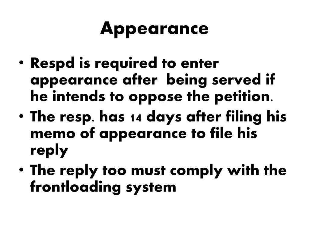 appearance