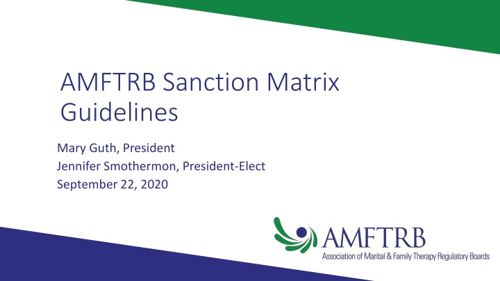 amftrb sanction matrix guidelines