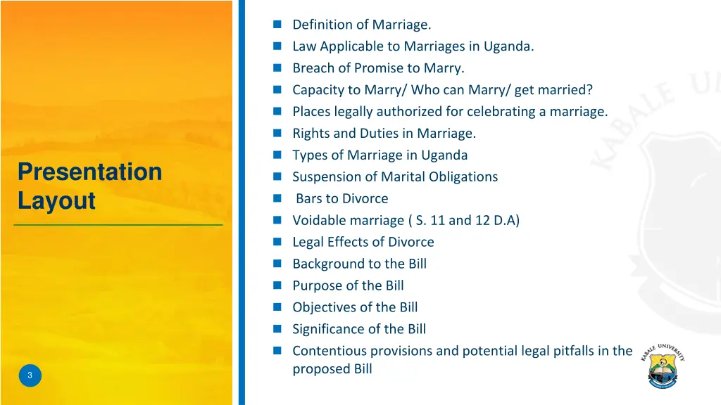 definition of marriage law applicable