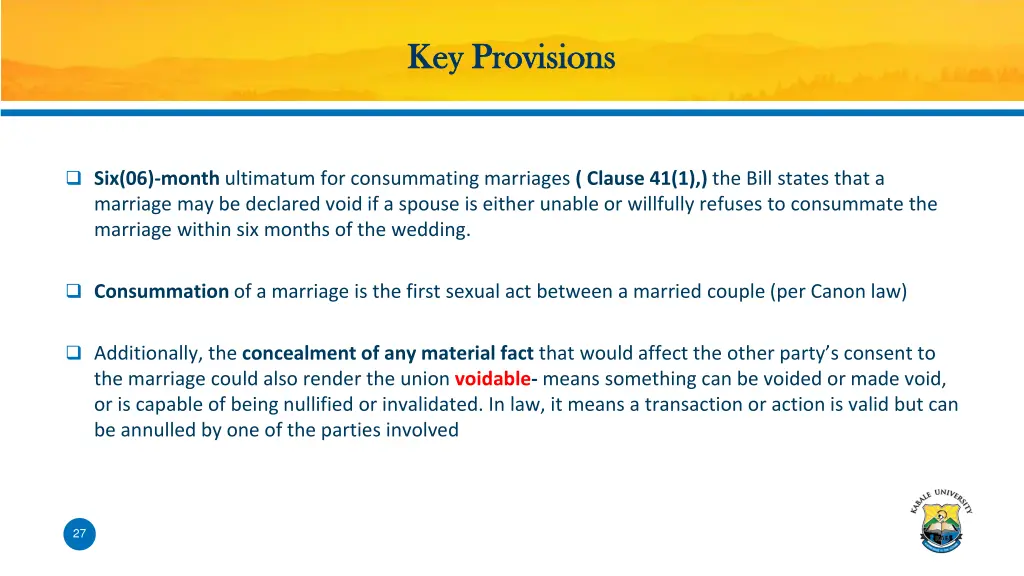 key provisions key provisions
