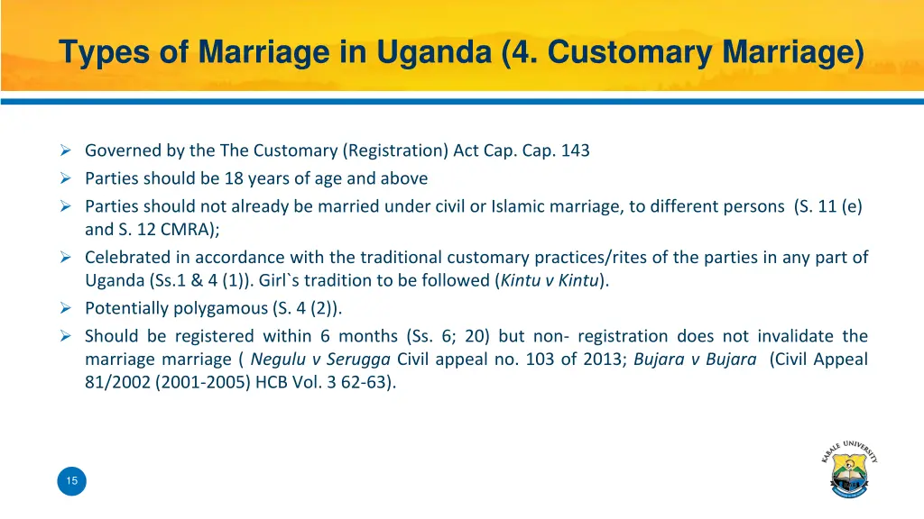 types of marriage in uganda 4 customary marriage