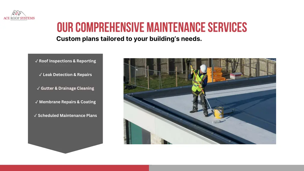 our comprehensive maintenance services custom