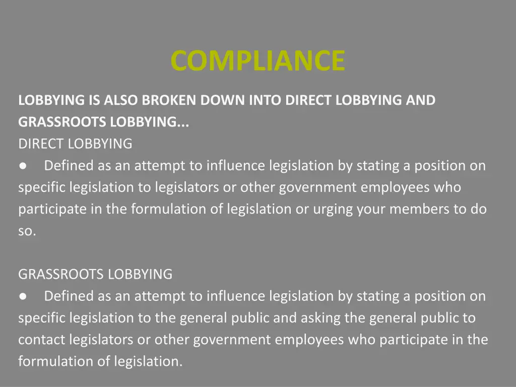 compliance 1