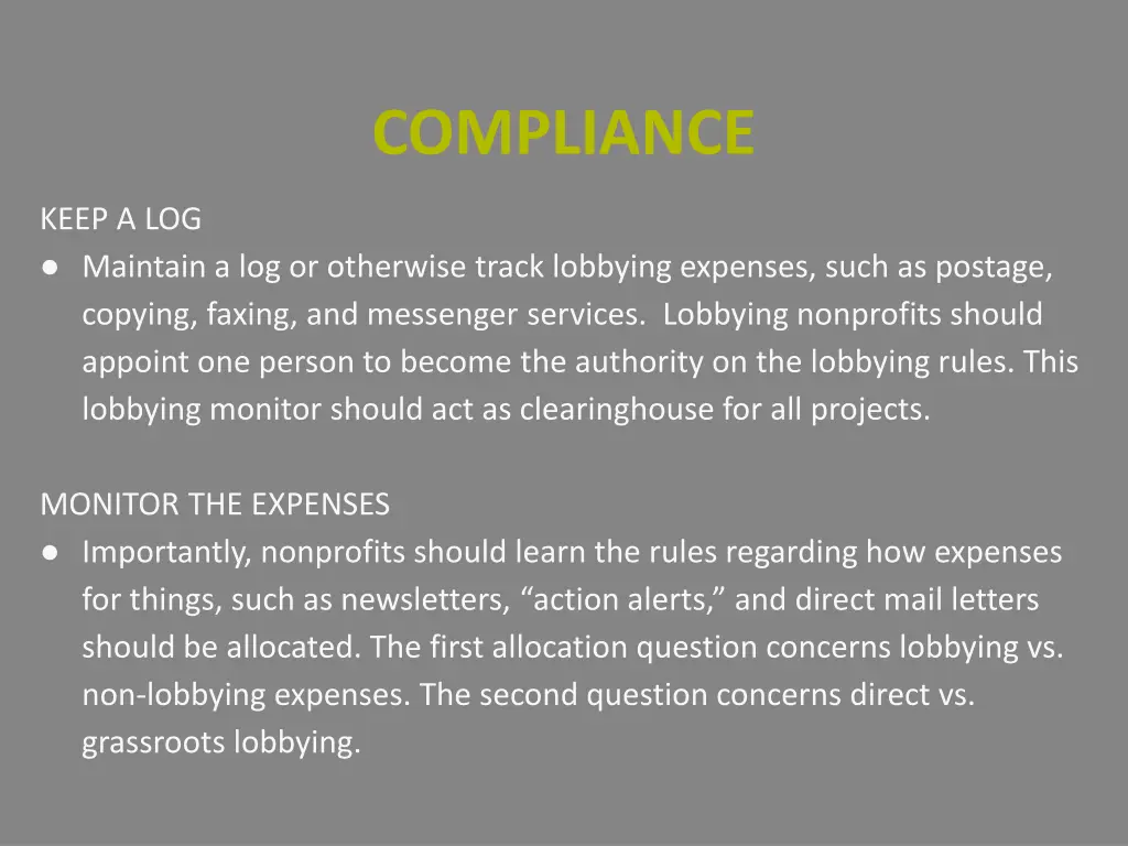 compliance