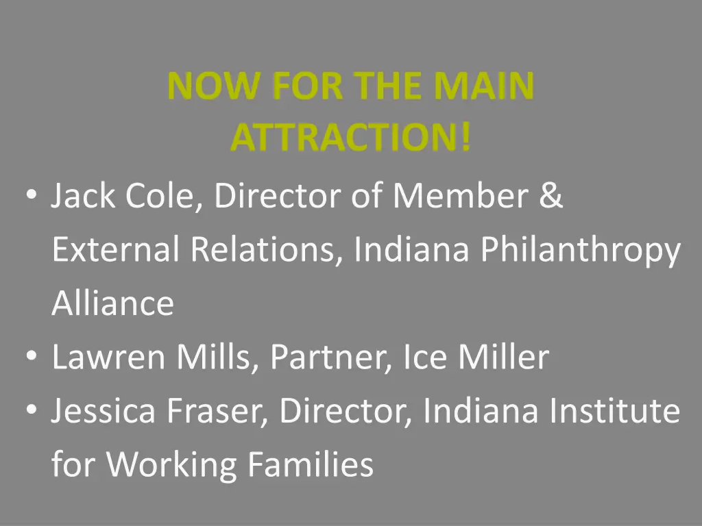 now for the main attraction jack cole director