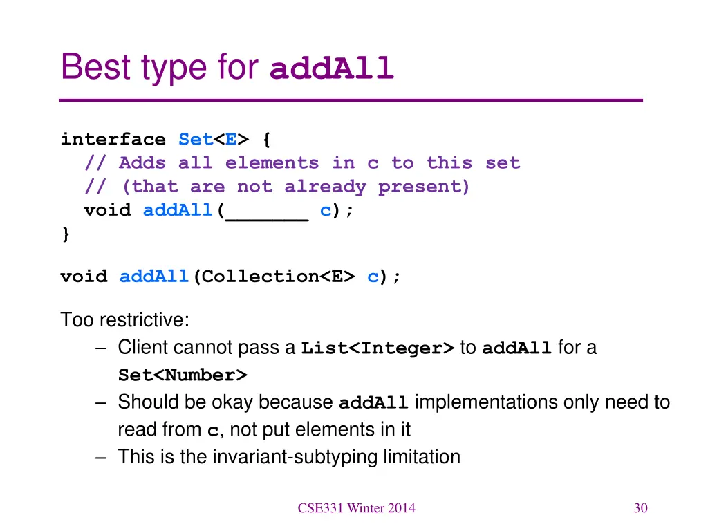 best type for addall 2