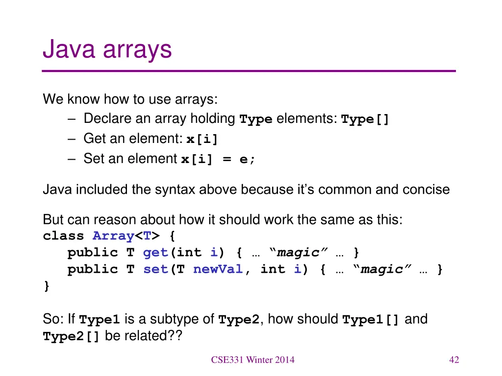 java arrays