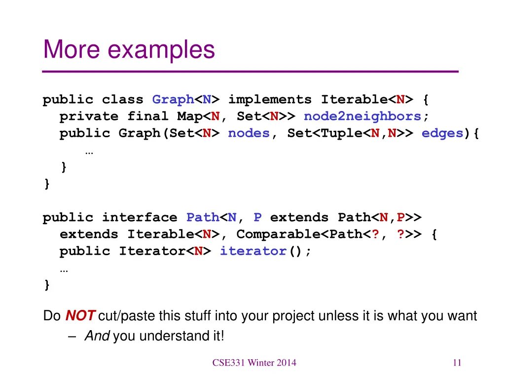 more examples