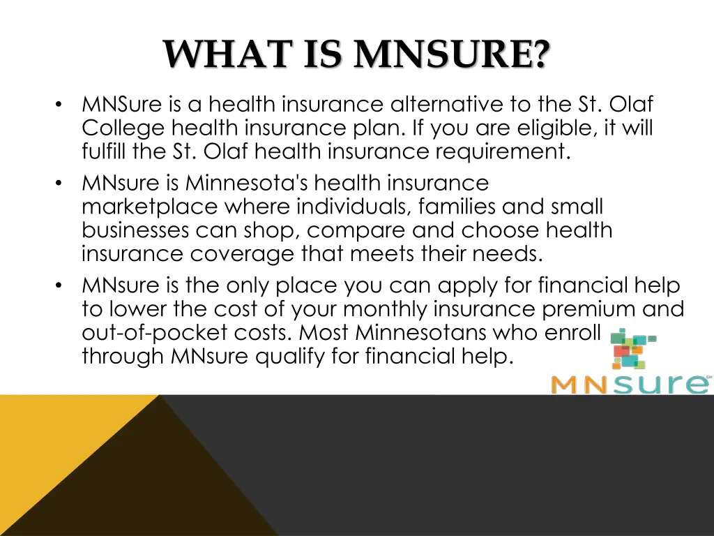 what is mnsure