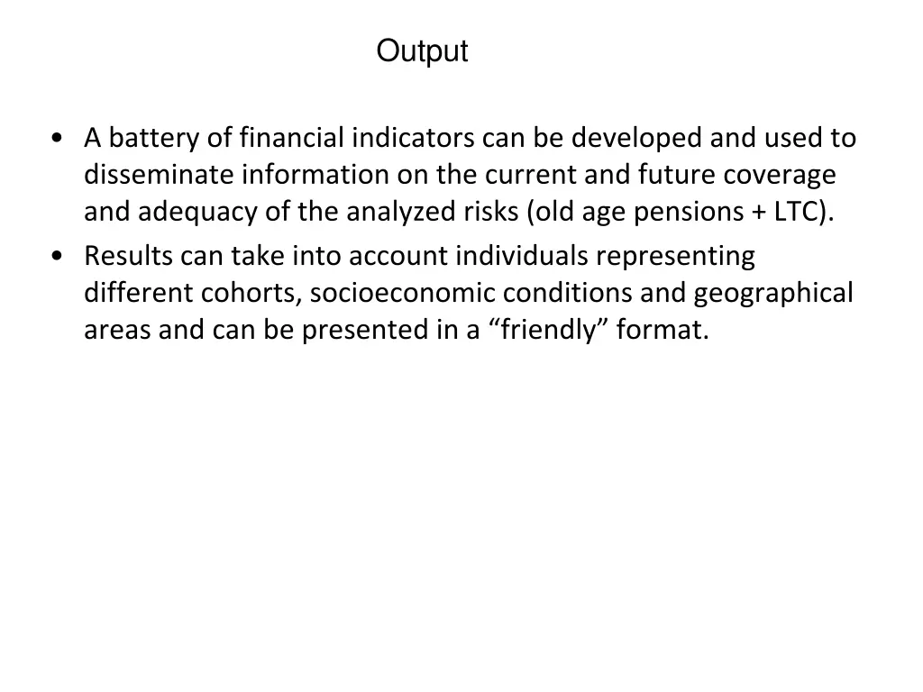 output