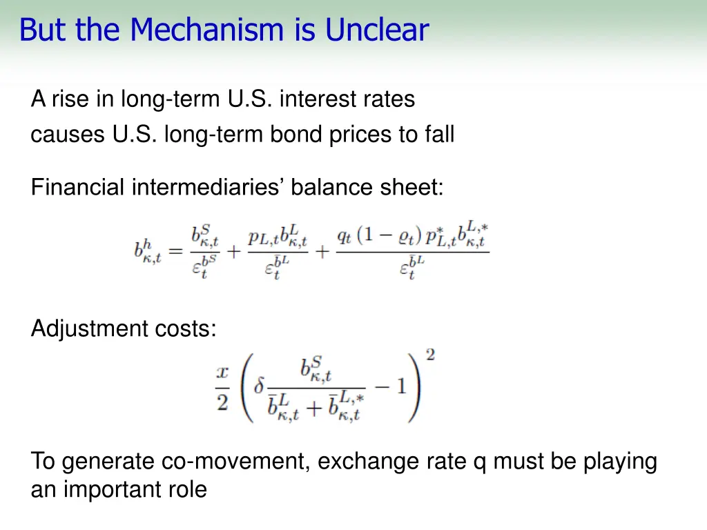 but the mechanism is unclear