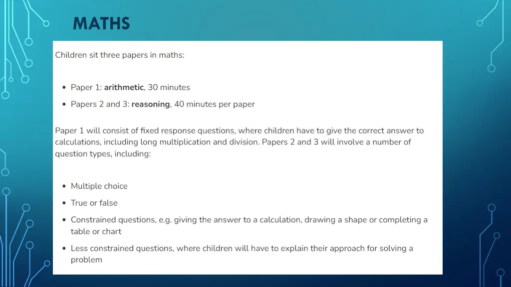 maths