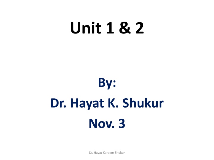 unit 1 2