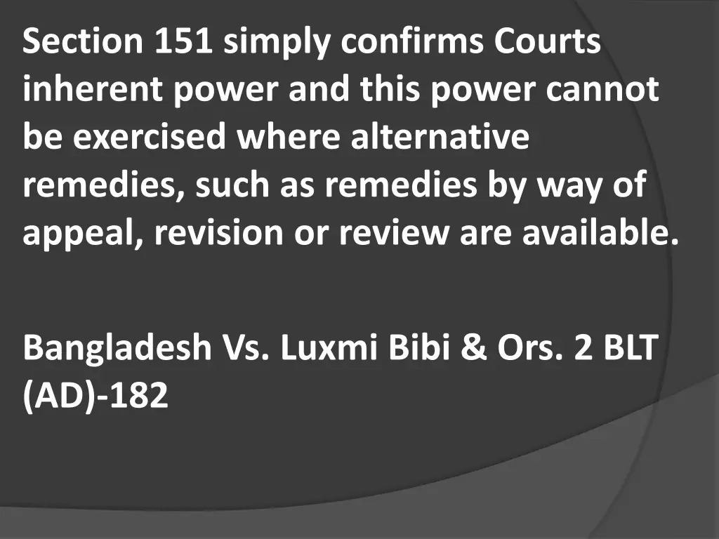 section 151 simply confirms courts inherent power