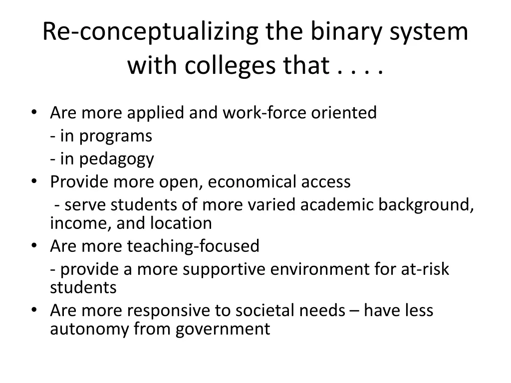 re conceptualizing the binary system with