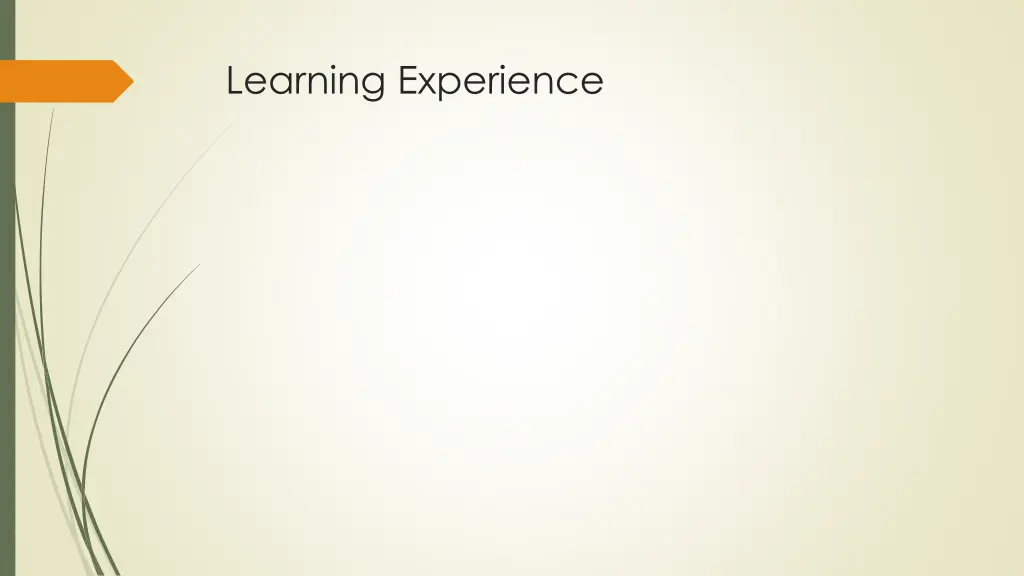 learning experience