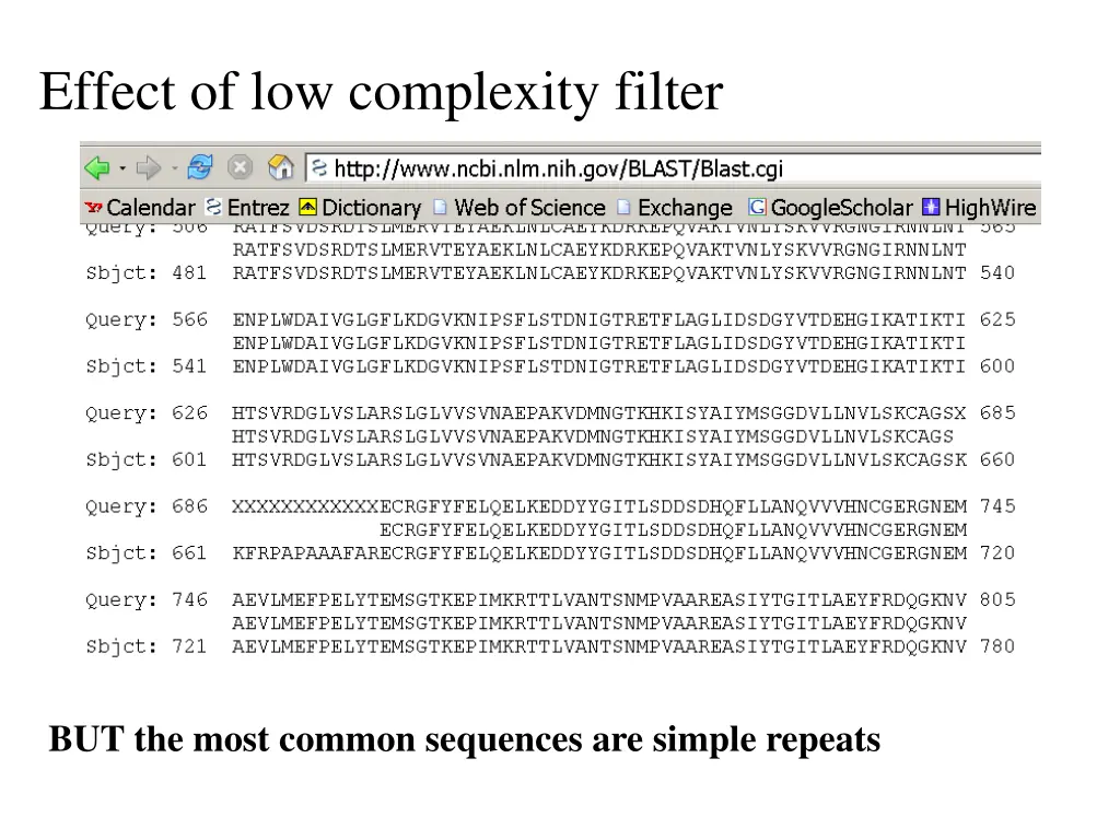 effect of low complexity filter