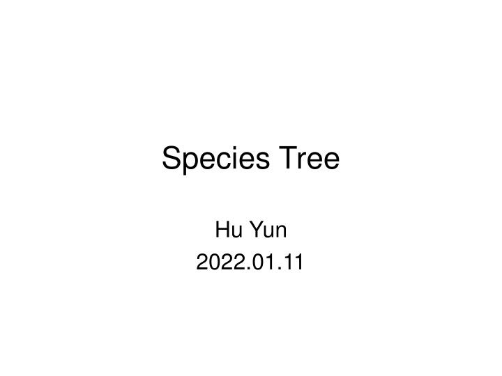 species tree